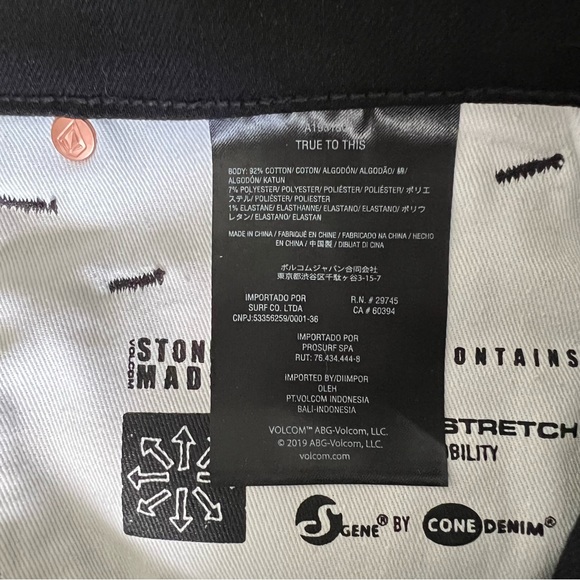 Men’s Volcom Solver Denim Jean - Picture 3 of 4